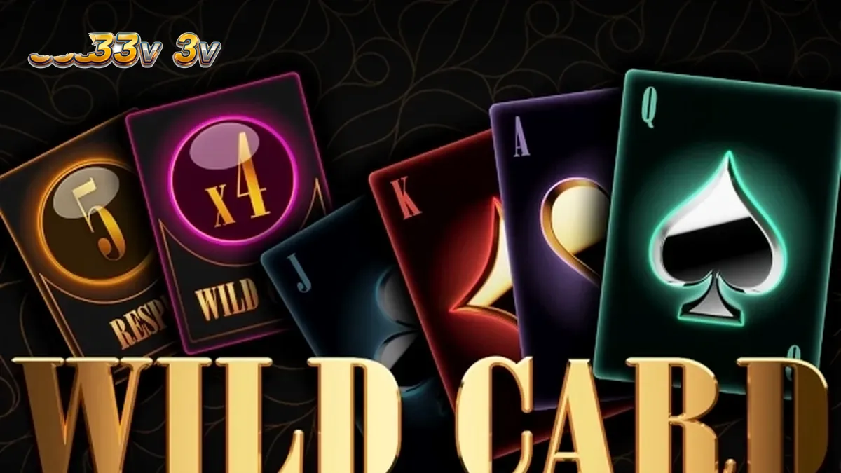 Tampilan antarmuka permainan slot Wild Card dengan desain klasik
